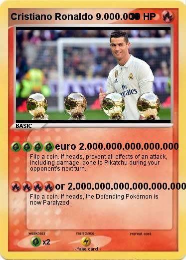 Pokemon Cristiano Ronaldo 9.000.000