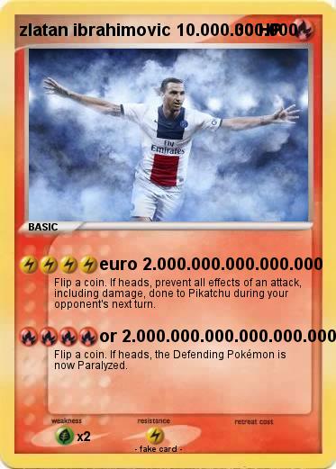 Pokemon zlatan ibrahimovic 10.000.000.000