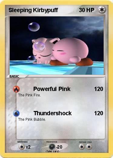 Pokemon Sleeping Kirbypuff