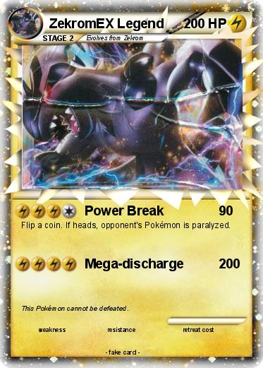 Pokemon ZekromEX Legend