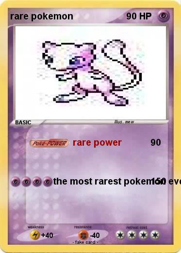 Pokemon rare pokemon