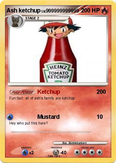 Pokemon Ash ketchup