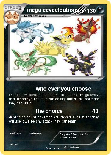 Pokemon mega eeveeloutions