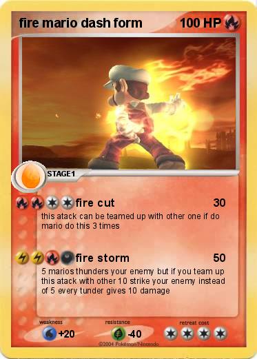 Pokemon fire mario dash form