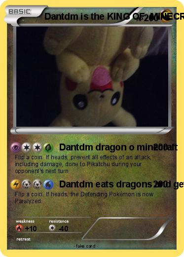 Pokemon Dantdm is the KING OF  MINECRAFT !!!!!