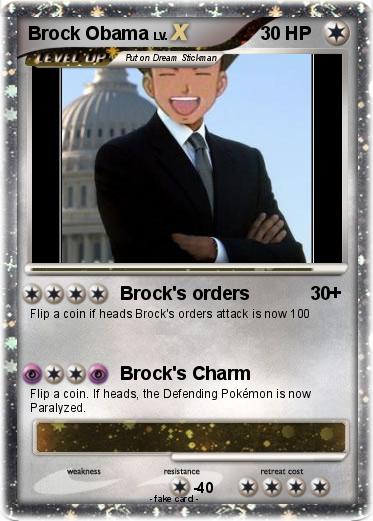 Pokemon Brock Obama