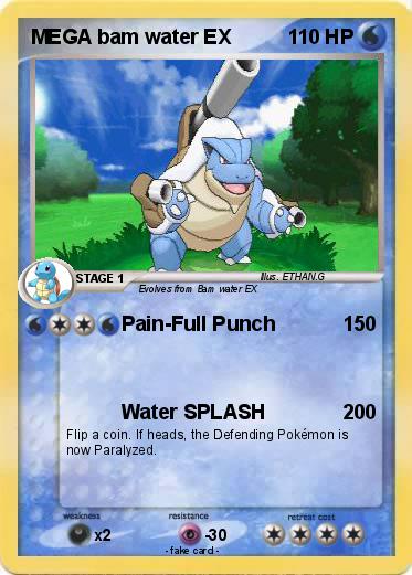 Pokemon MEGA bam water EX