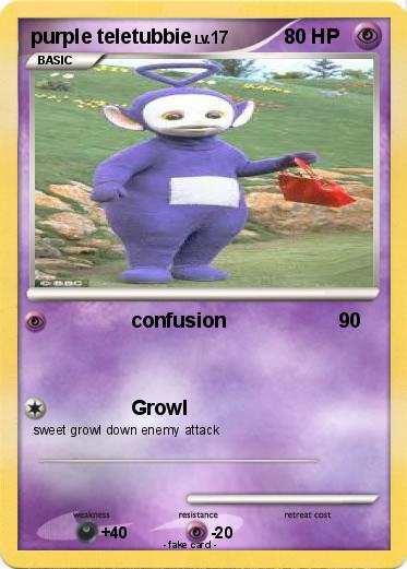Pokemon purple teletubbie