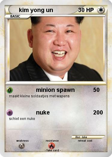 Pokemon kim yong un