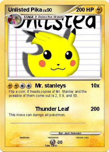Pokemon Unlisted Pika