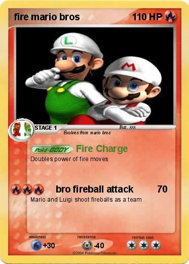 Pokemon fire mario bros