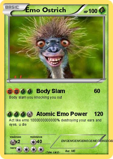 Pokemon Emo Ostrich