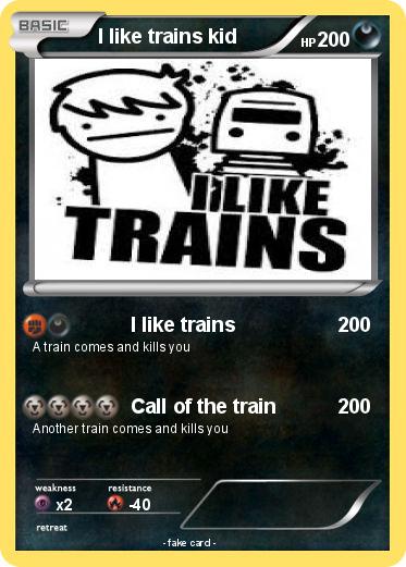 Pokemon I like trains kid