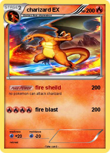 Pokemon charizard EX