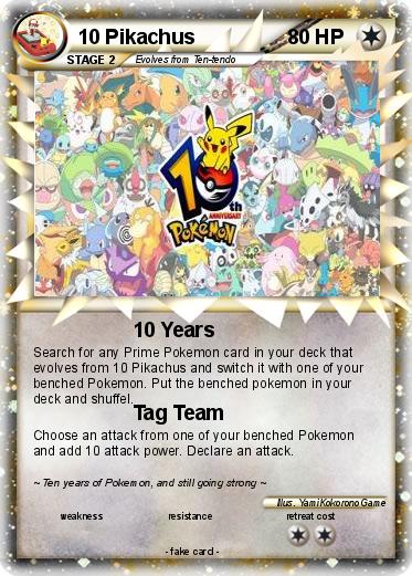 Pokemon 10 Pikachus