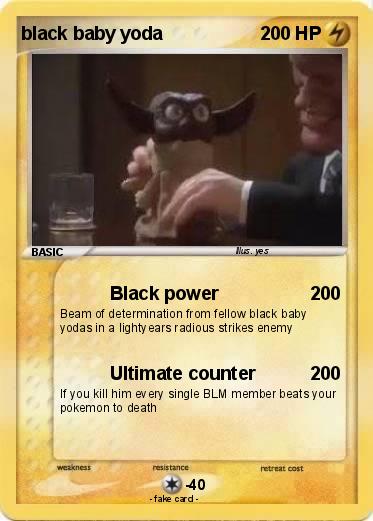 Pokemon black baby yoda