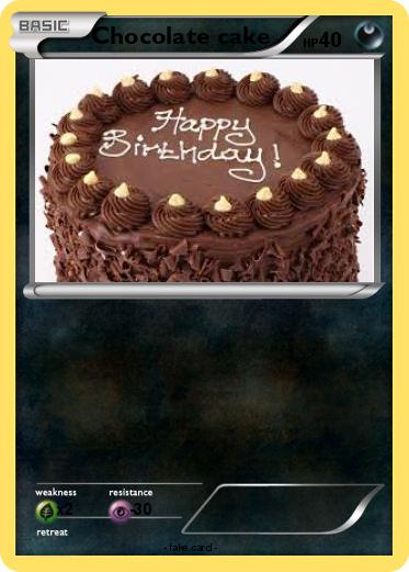 Pokemon Chocolate cake
