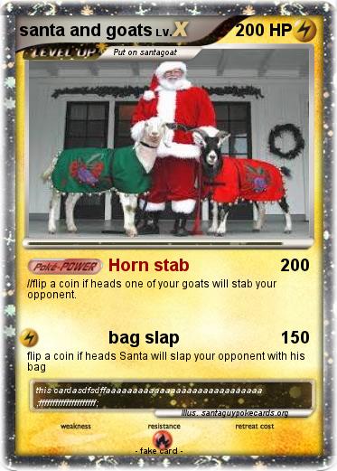 Pokemon santa and goats