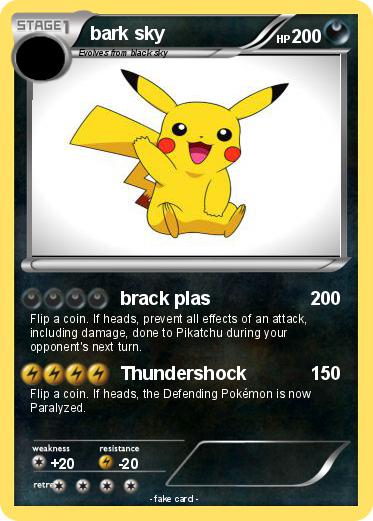 Pokemon bark sky