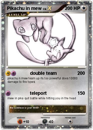 Pokemon Pikachu in mew