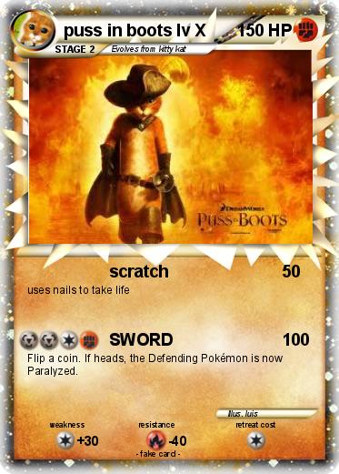 Pokemon puss in boots lv X