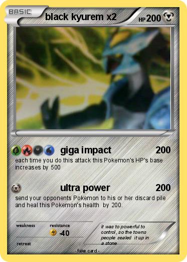 Pokemon black kyurem x2