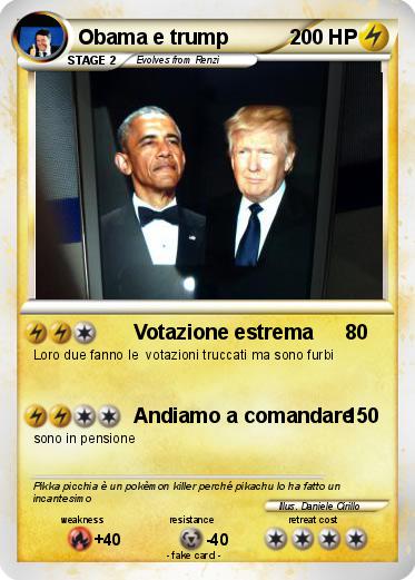Pokemon Obama e trump