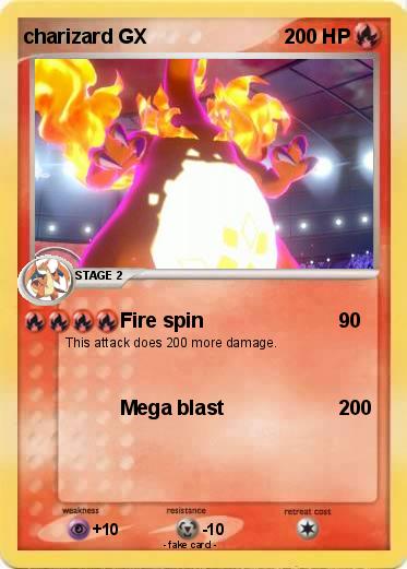 Pokemon charizard GX