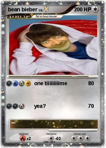Pokemon bean bieber