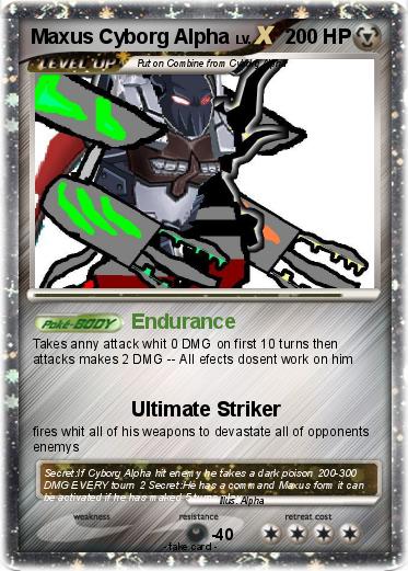 Pokemon Maxus Cyborg Alpha