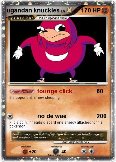 Pokemon ugandan knuckles