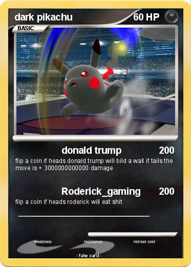 Pokemon dark pikachu