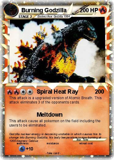Pokemon Burning Godzilla