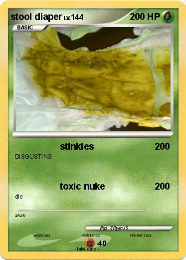 Pokemon stool diaper