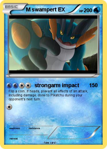 Pokemon M swampert EX