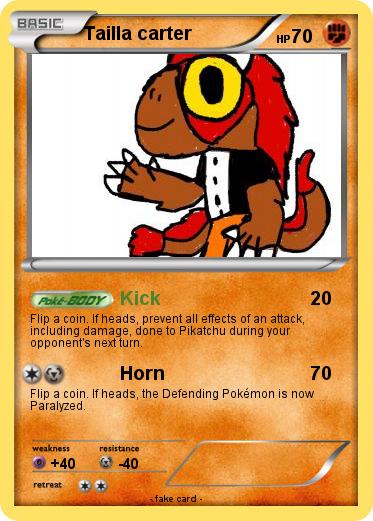 Pokemon Tailla carter