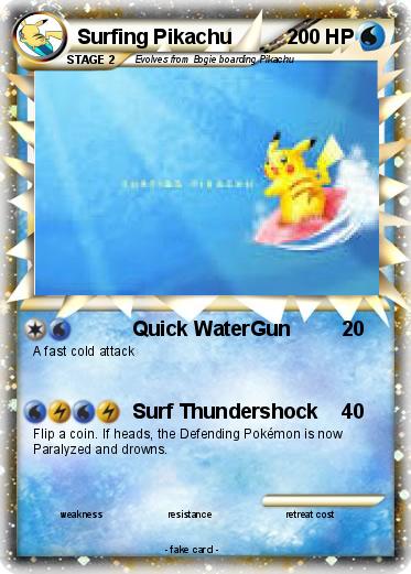 Pokemon Surfing Pikachu