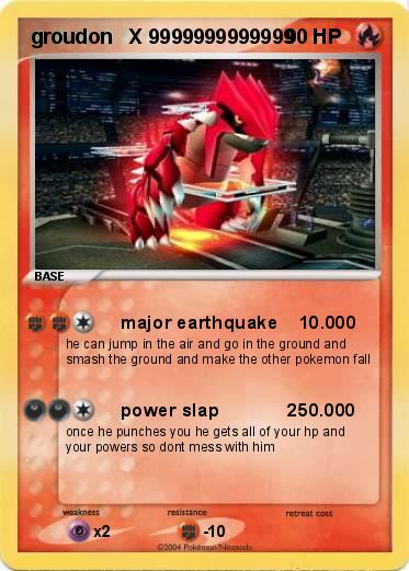 Pokemon groudon   X 9999999999999            