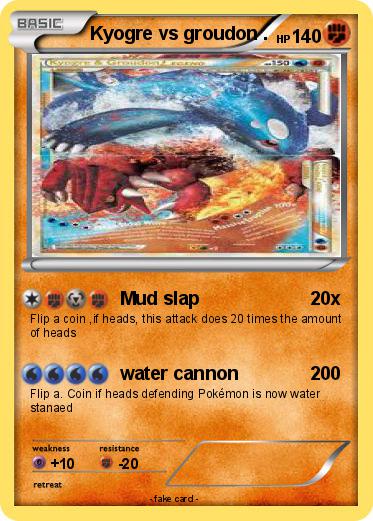 Pokemon Kyogre vs groudon .