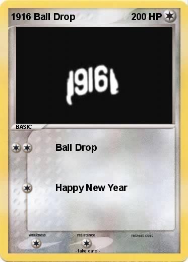 Pokemon 1916 Ball Drop