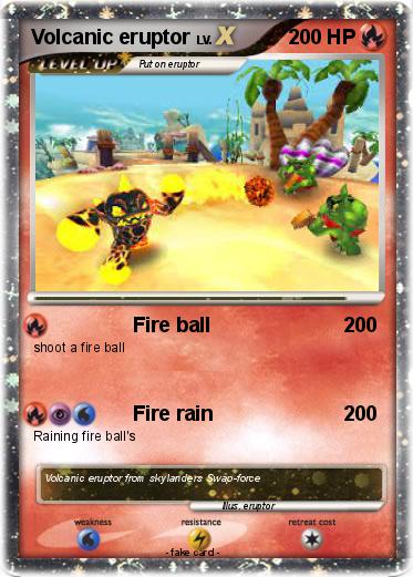 Pokemon Volcanic eruptor