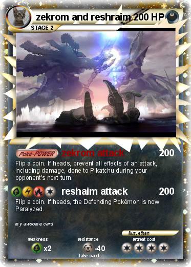 Pokemon zekrom and reshraim