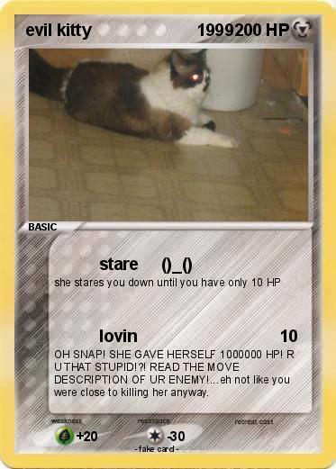Pokemon evil kitty                       1999