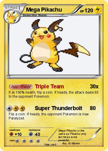 Pokemon Mega Pikachu