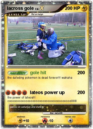 Pokemon lacross gole