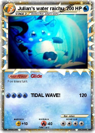 Pokemon Julian's water raichu