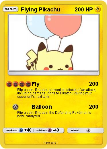 Pokemon Flying Pikachu