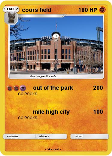 Pokemon coors field
