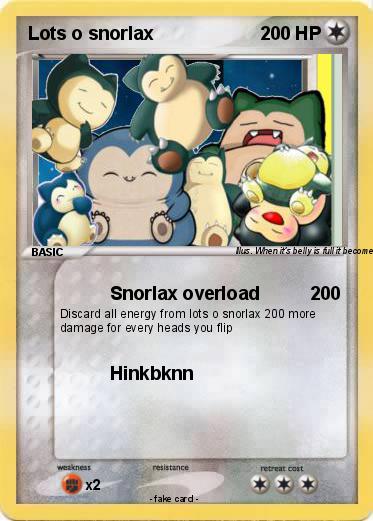 Pokemon Lots o snorlax