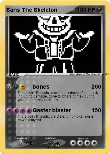 Pokemon Sans The Skeleton